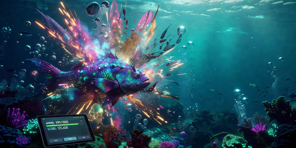 Top game bắn cá đại dương nh88 với hình ảnh cá khổng lồ và hiệu ứng bắn súng sống động