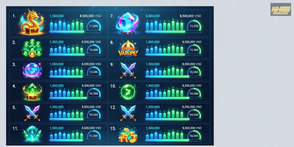 Top 15 lựa chọn nổ hũ uy tín tại NH88 năm 2025 với jackpot hấp dẫn