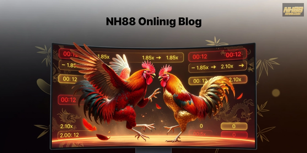 Minh họa khái niệm đá gà trực tuyến nh88 qua giao diện nền tảng hiện đại