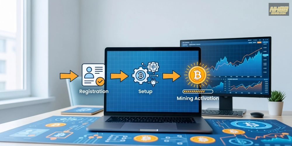 Các bước đăng ký và sử dụng dịch vụ đào Bitcoin trên nh88 từ A đến Z