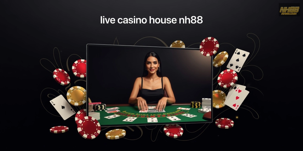 Khái niệm live casino house nh88 được minh họa qua giao diện chơi trực tiếp